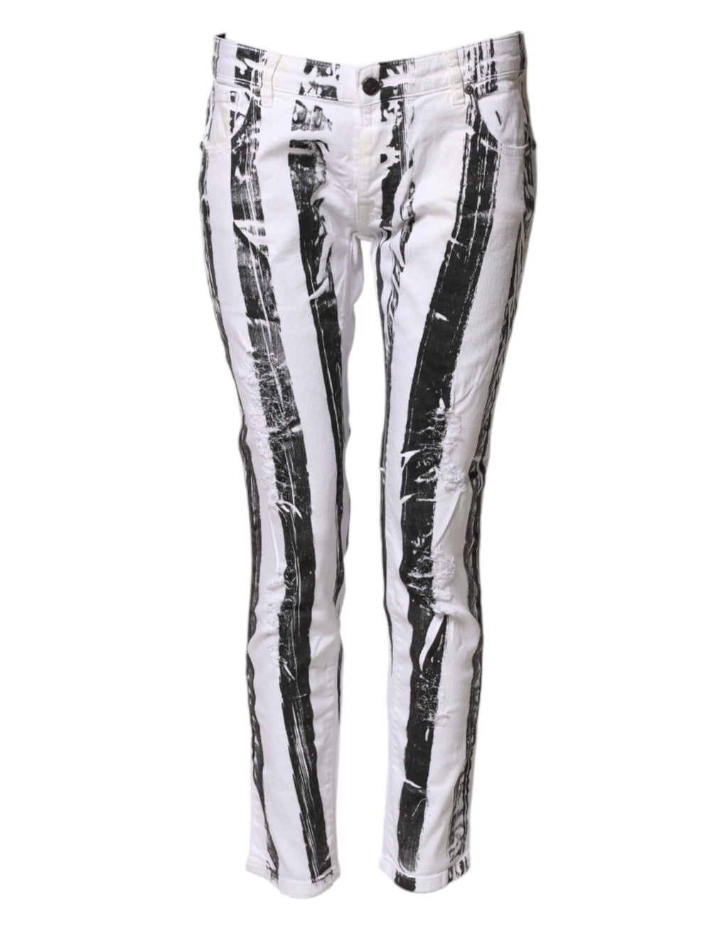 Gaelle Paris Black Cropped Jeans for Women alternate view