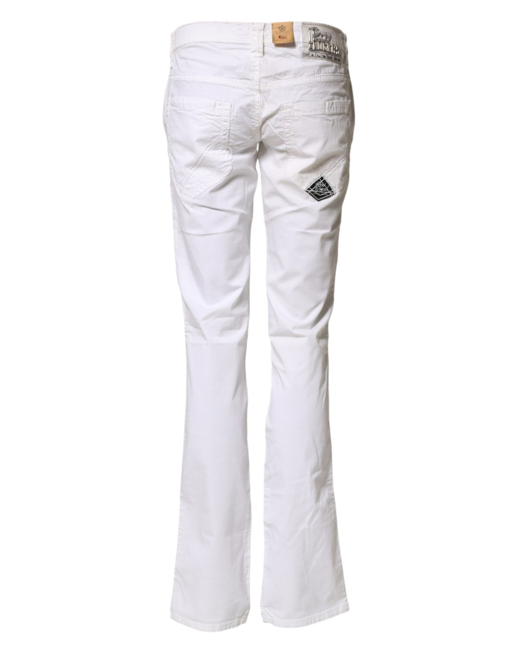 Roy Roger's White Bootcut Jeans for Women detail view