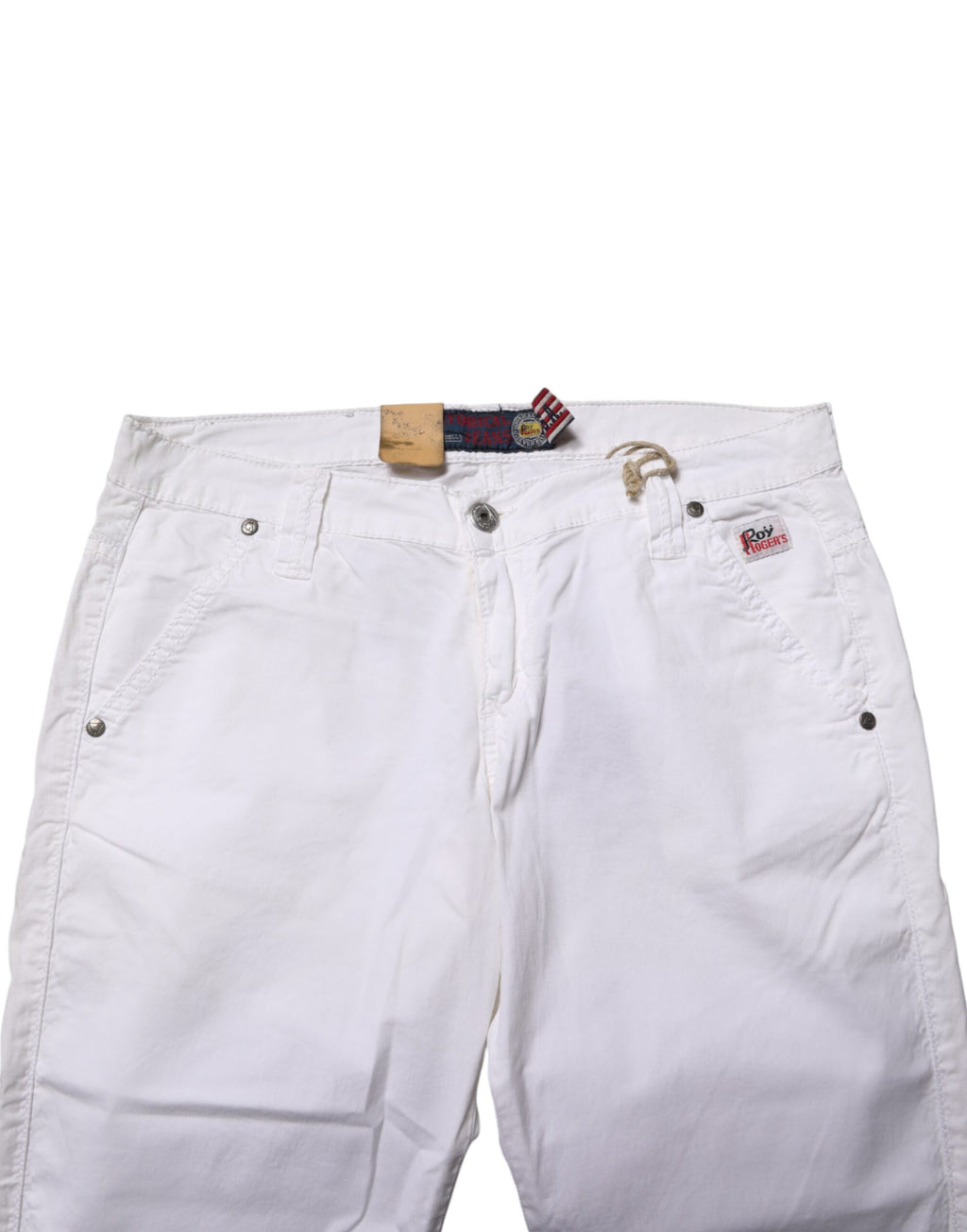 Roy Roger's White Bootcut Jeans for Women side view