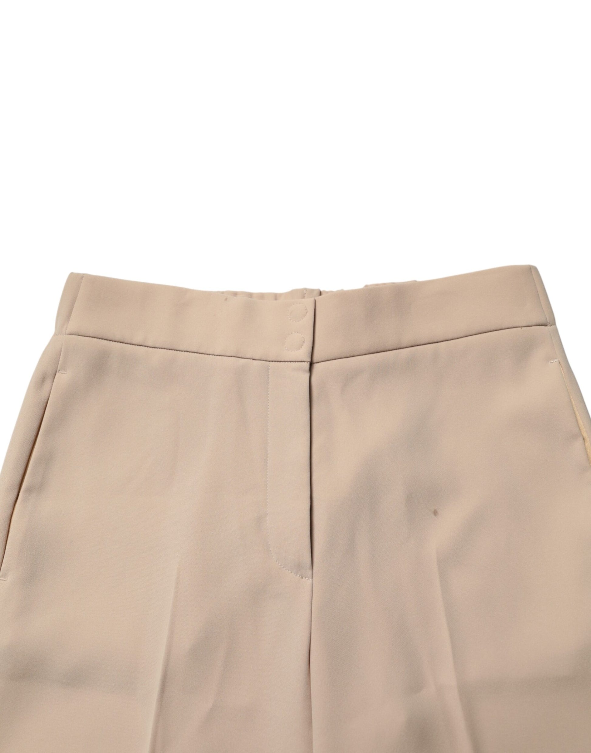 Emporio Armani Beige Dress Pants for Women side view