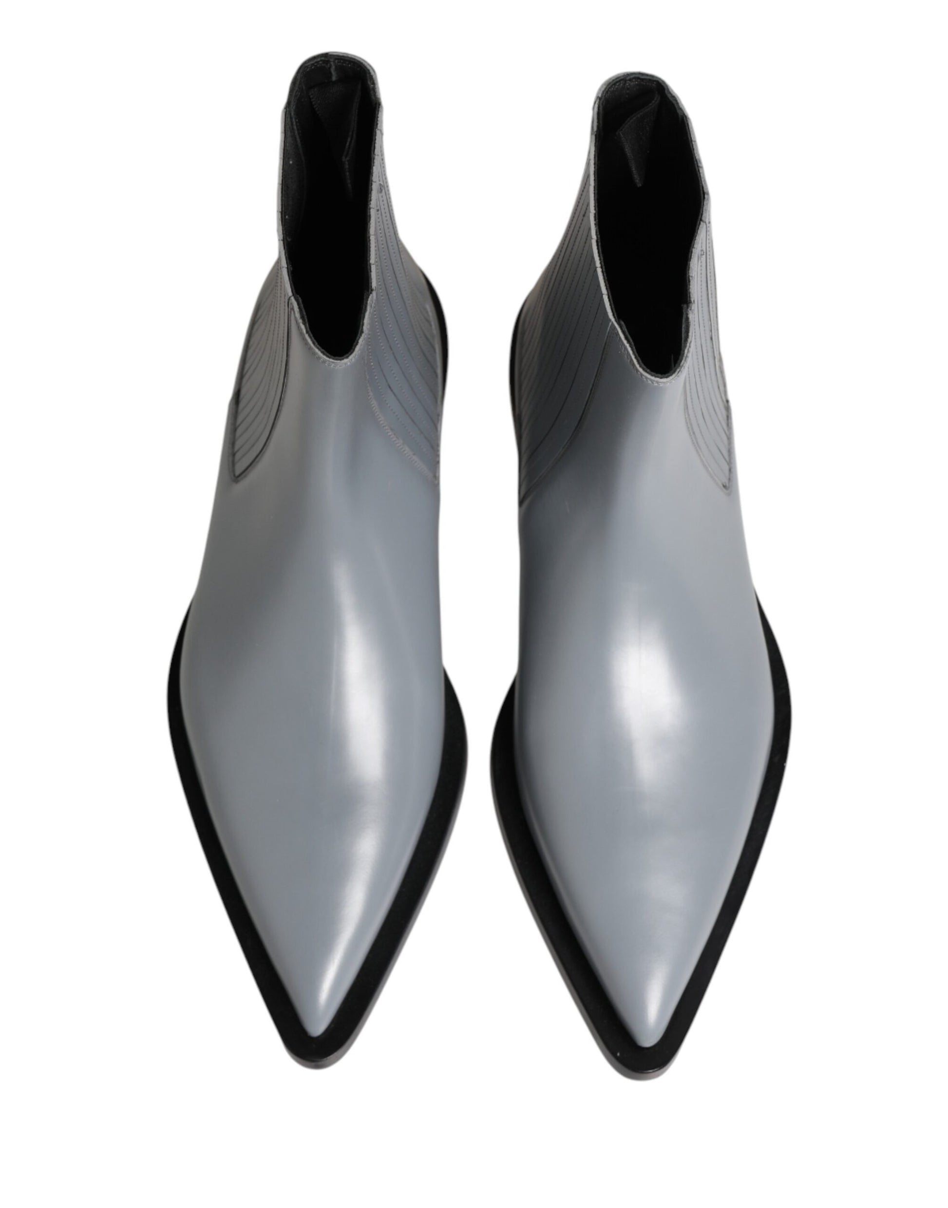 Bottes courtes Dolce & Gabbana Chelsea en gris clair