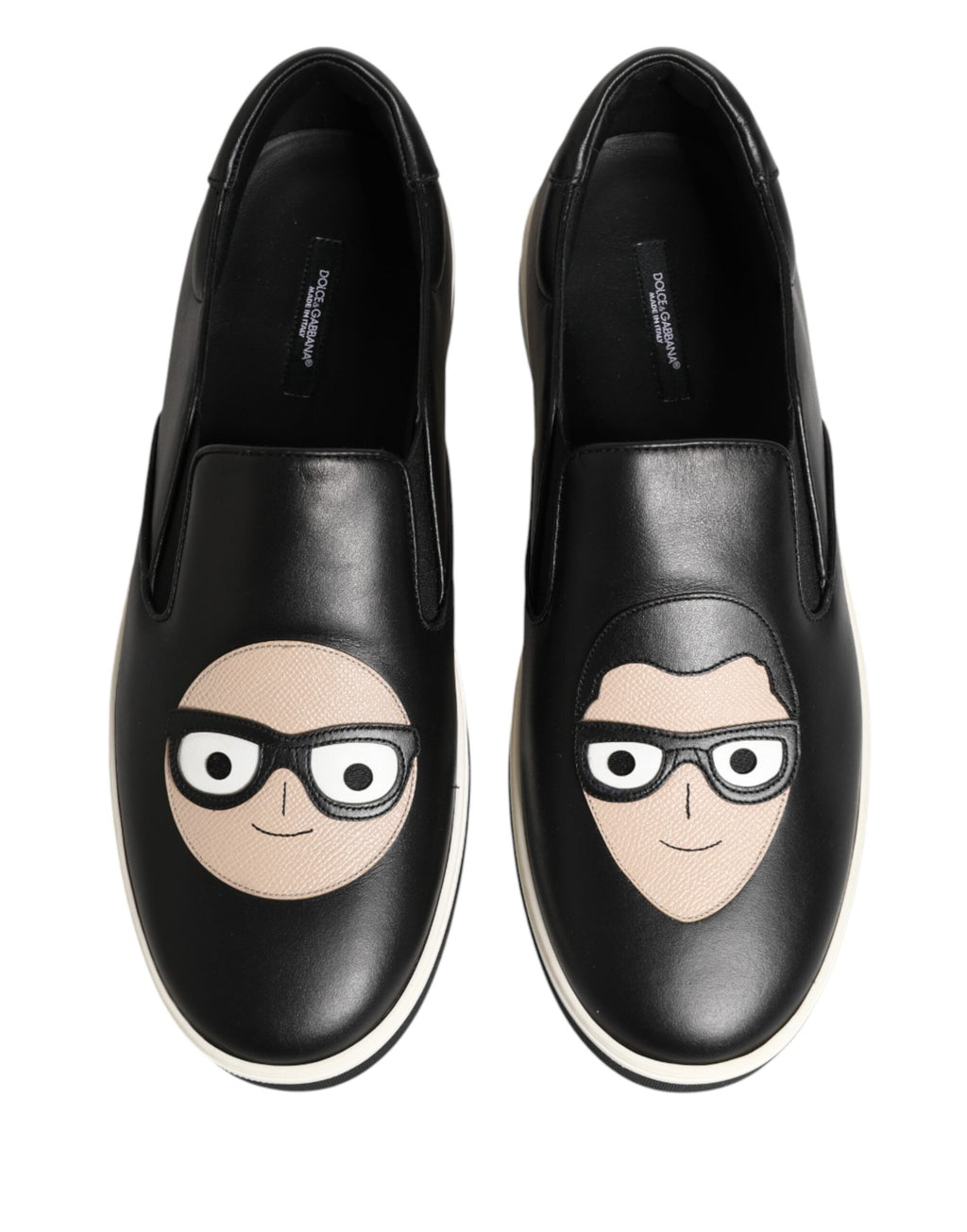 Dolce & Gabbana Black Low Top Sneakers for Men side view
