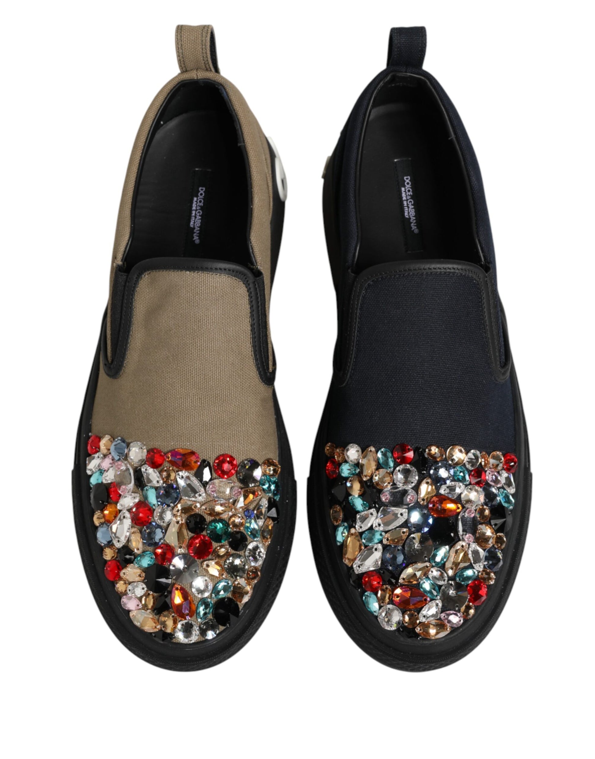 Dolce & Gabbana Blue Low Top Sneakers for Men side view