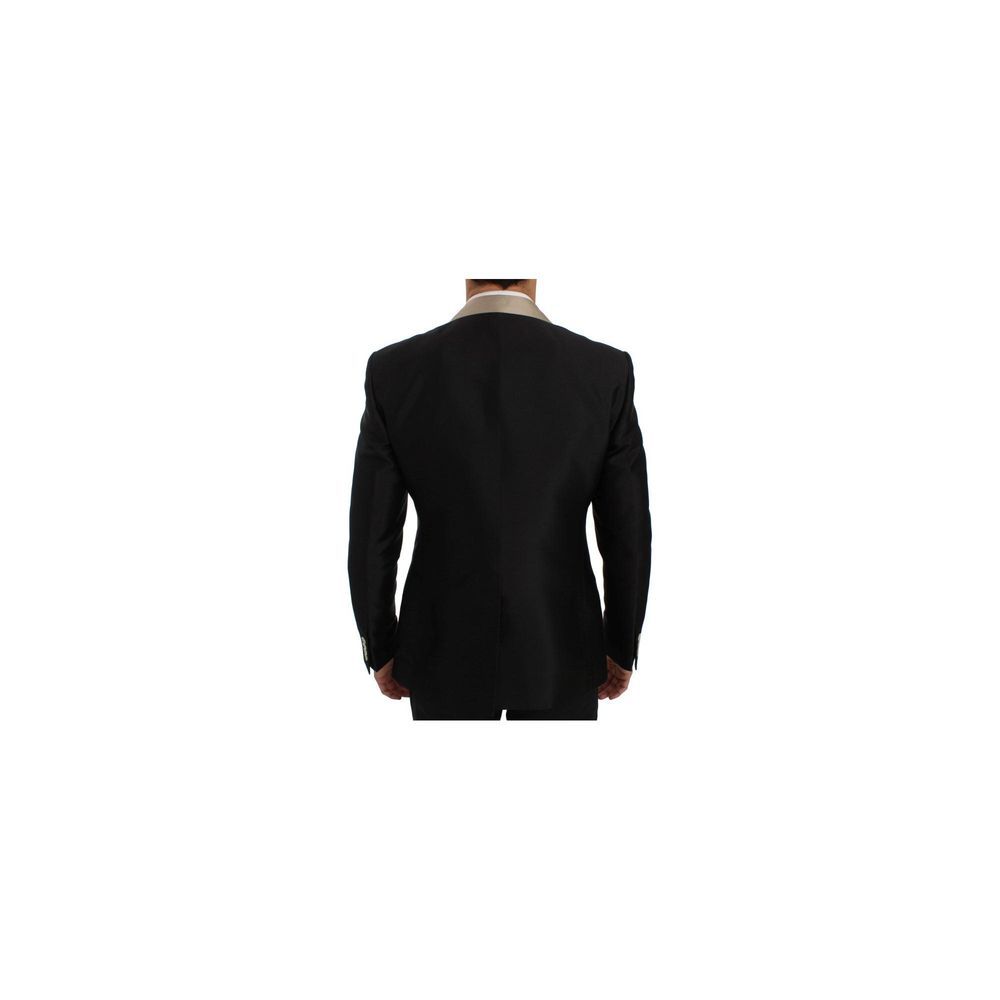 Blazer en soie noire Dolce & Gabbana