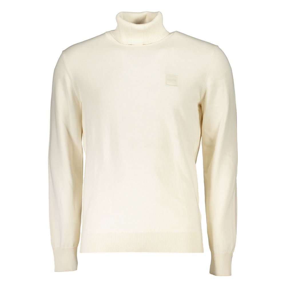 Col roulé Hugo Boss en coton blanc
