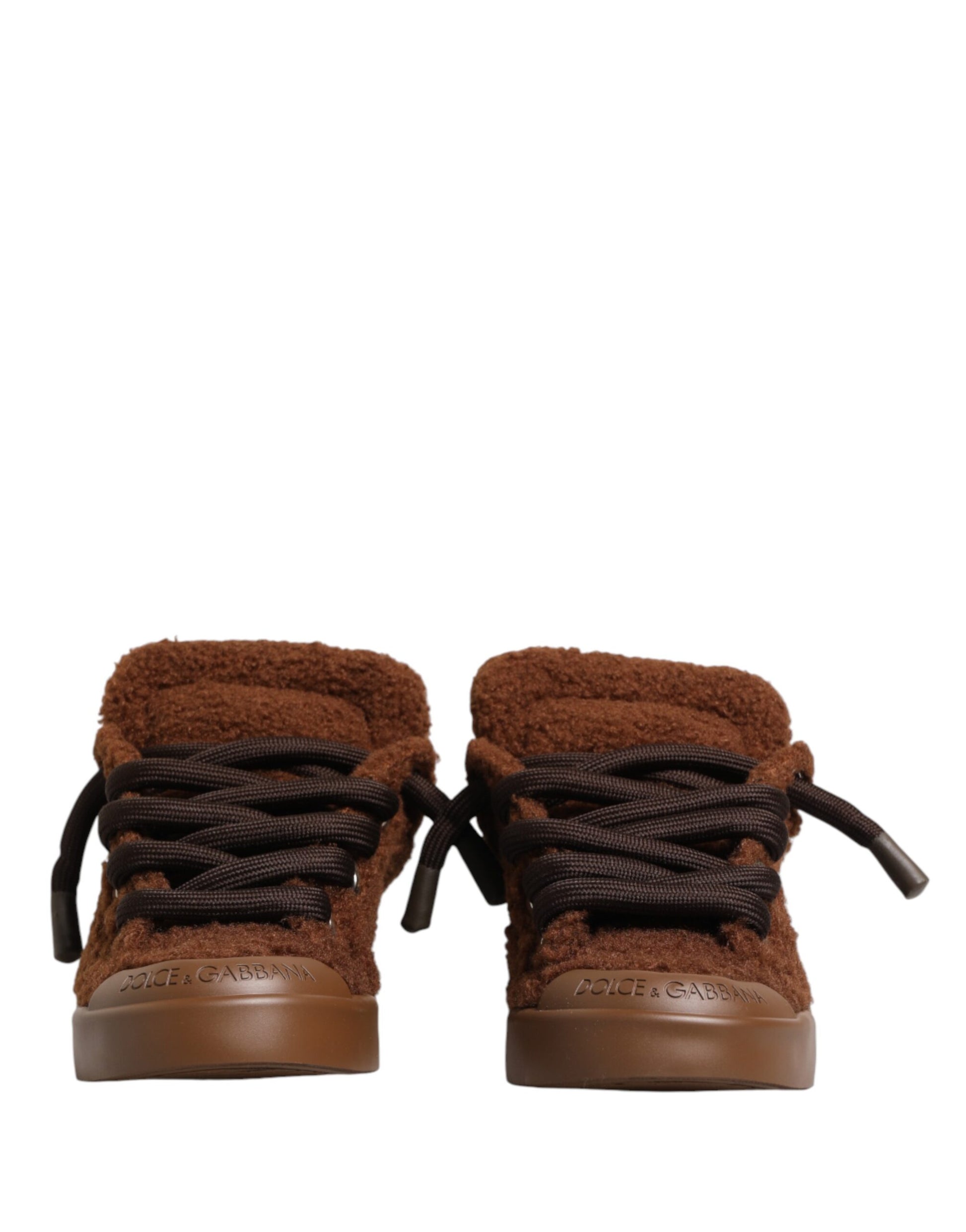 Dolce & Gabbana Brown Low Top Sneakers for Men detail view