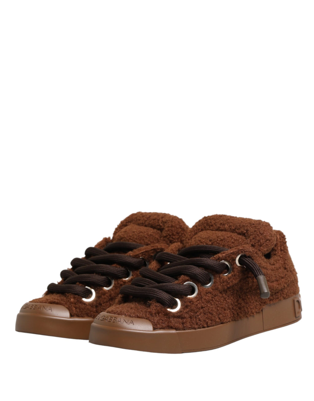 Dolce & Gabbana Brown Low Top Sneakers for Men additional view