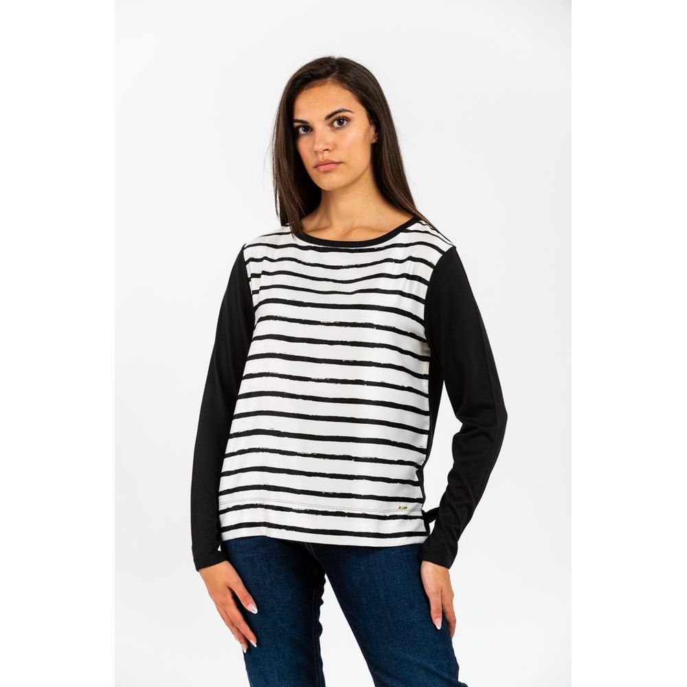 T-shirt à manches longues en modal noir Gas