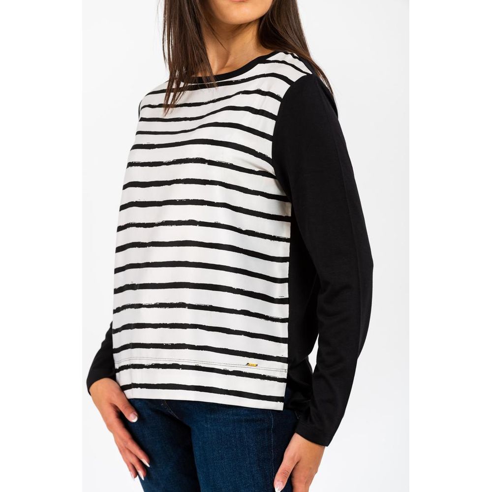 T-shirt à manches longues en modal noir Gas