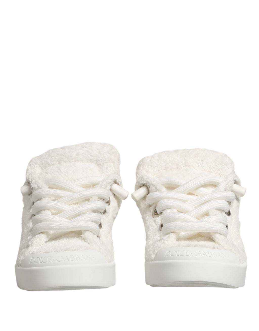 Dolce & Gabbana White Low Top Sneakers for Men detail view