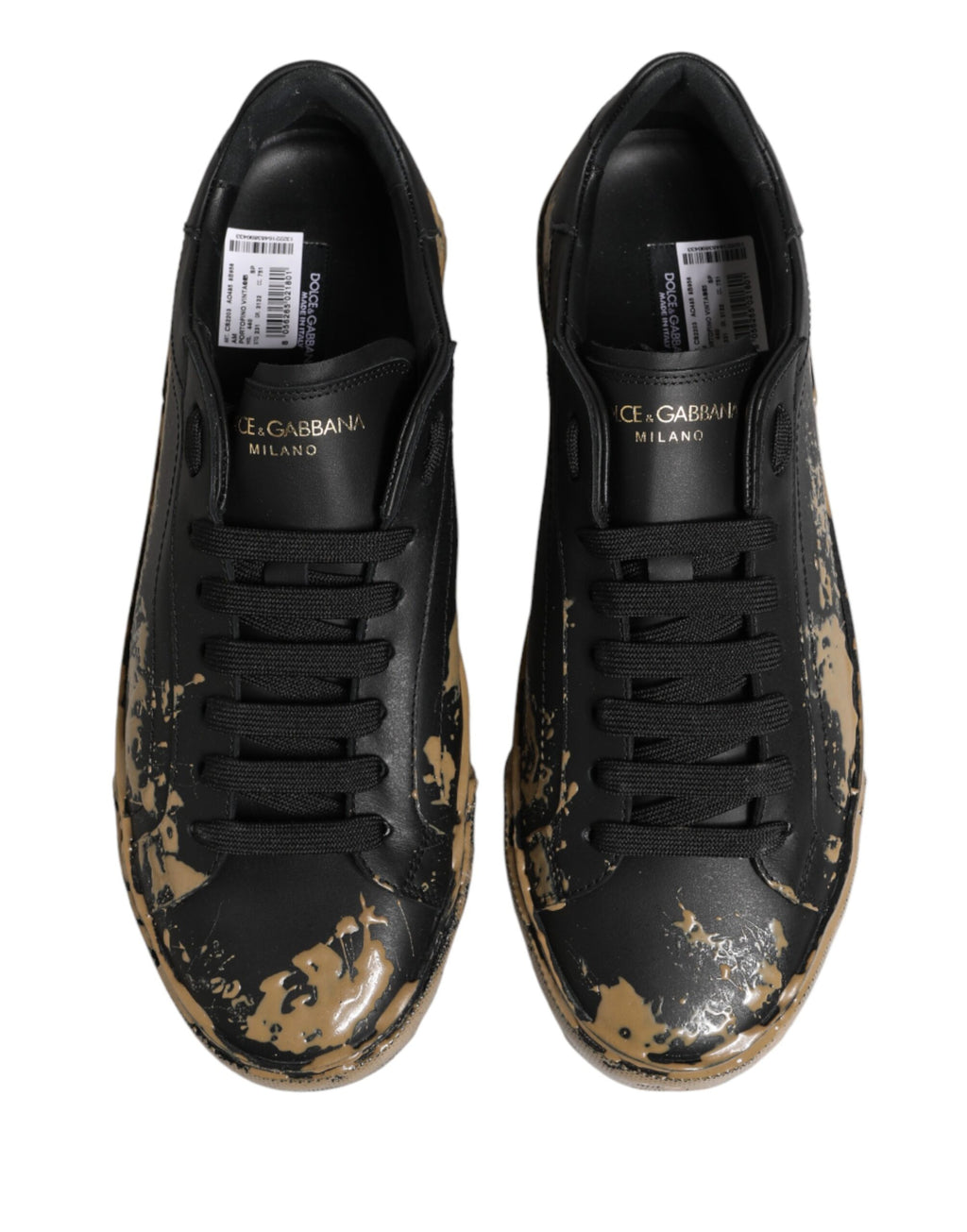Dolce & Gabbana Black Low Top Sneakers for Men side view