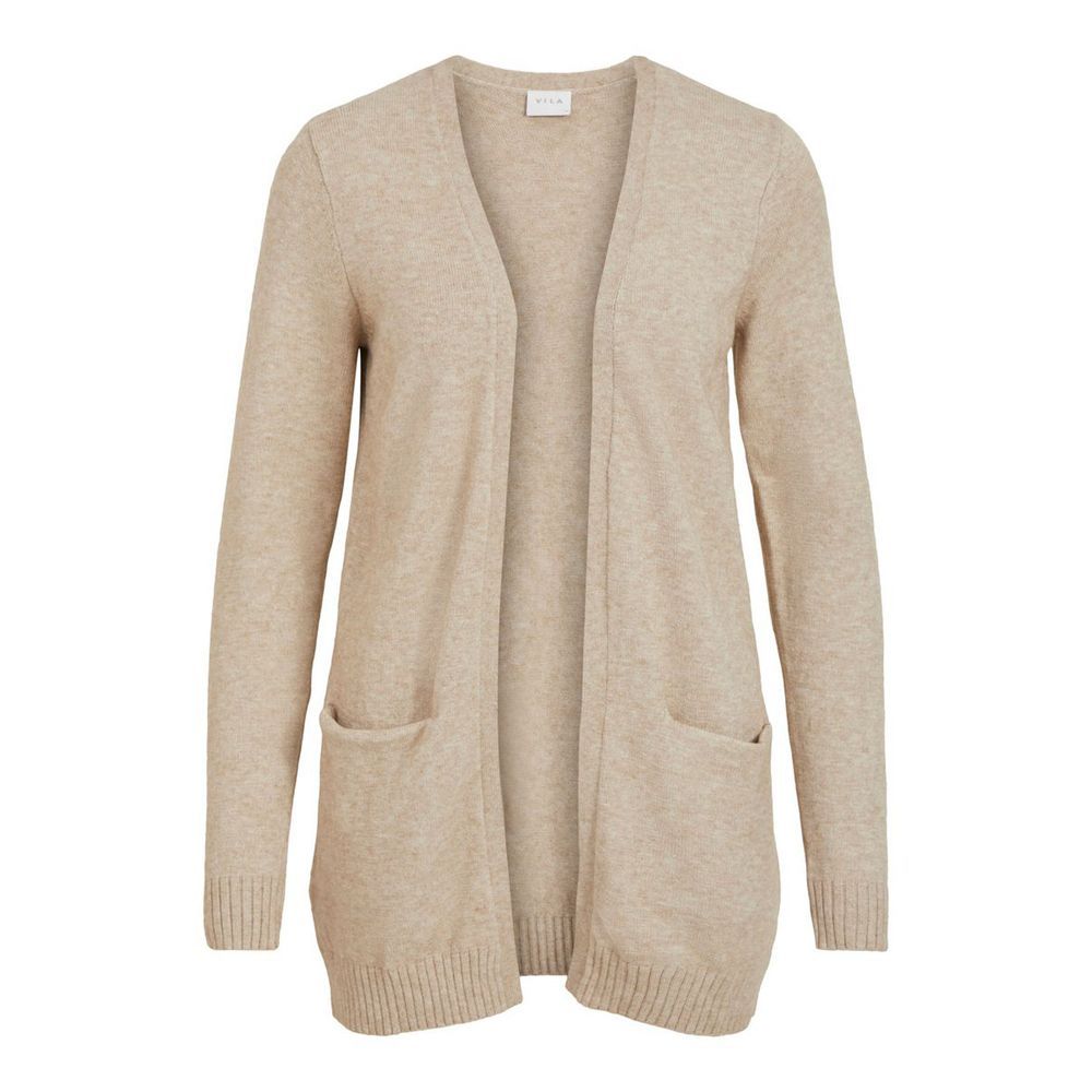 Vila Clothes Beige Cardigan for Women