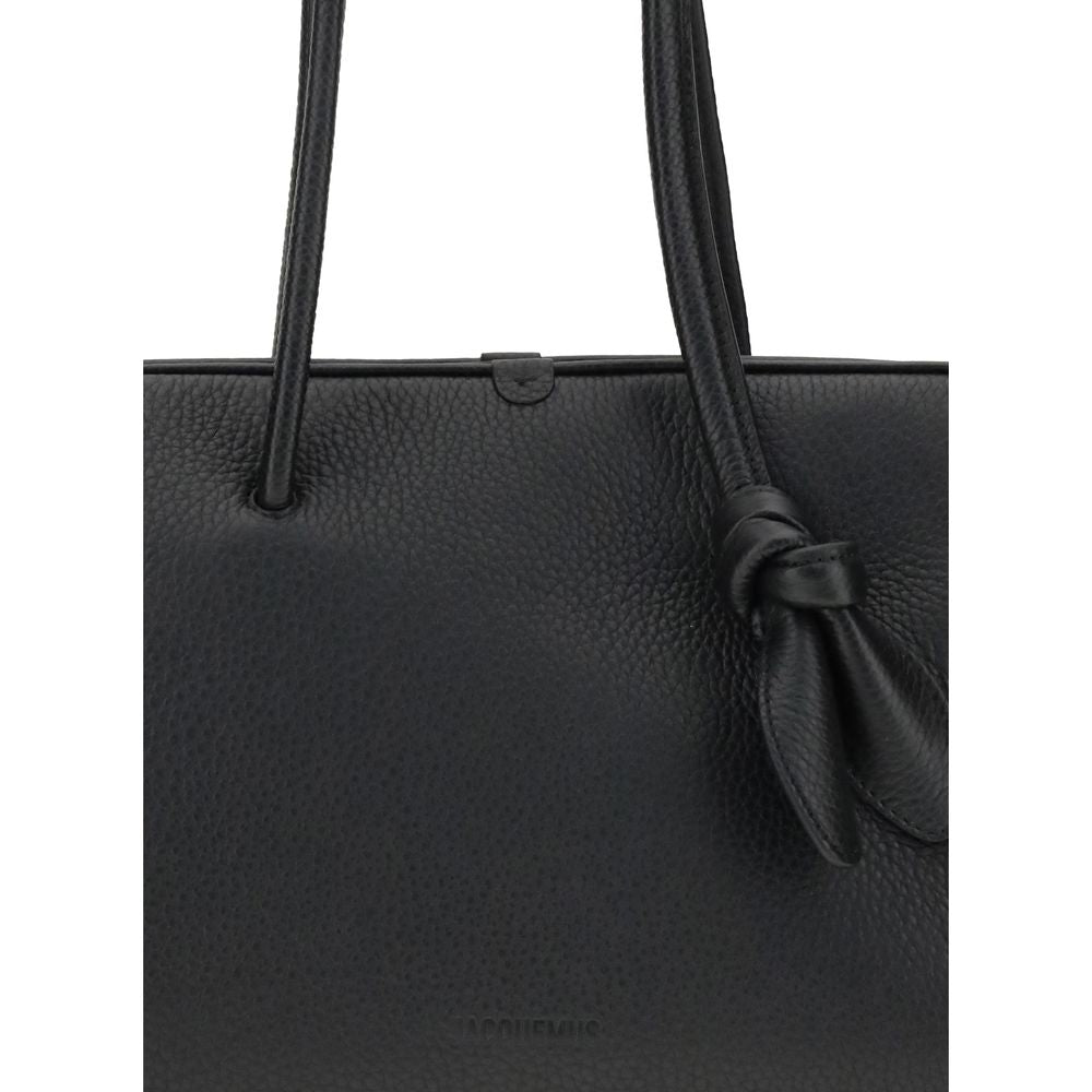 Jacquemus Black Calf Leather Bos Taurus Shoulder Bag