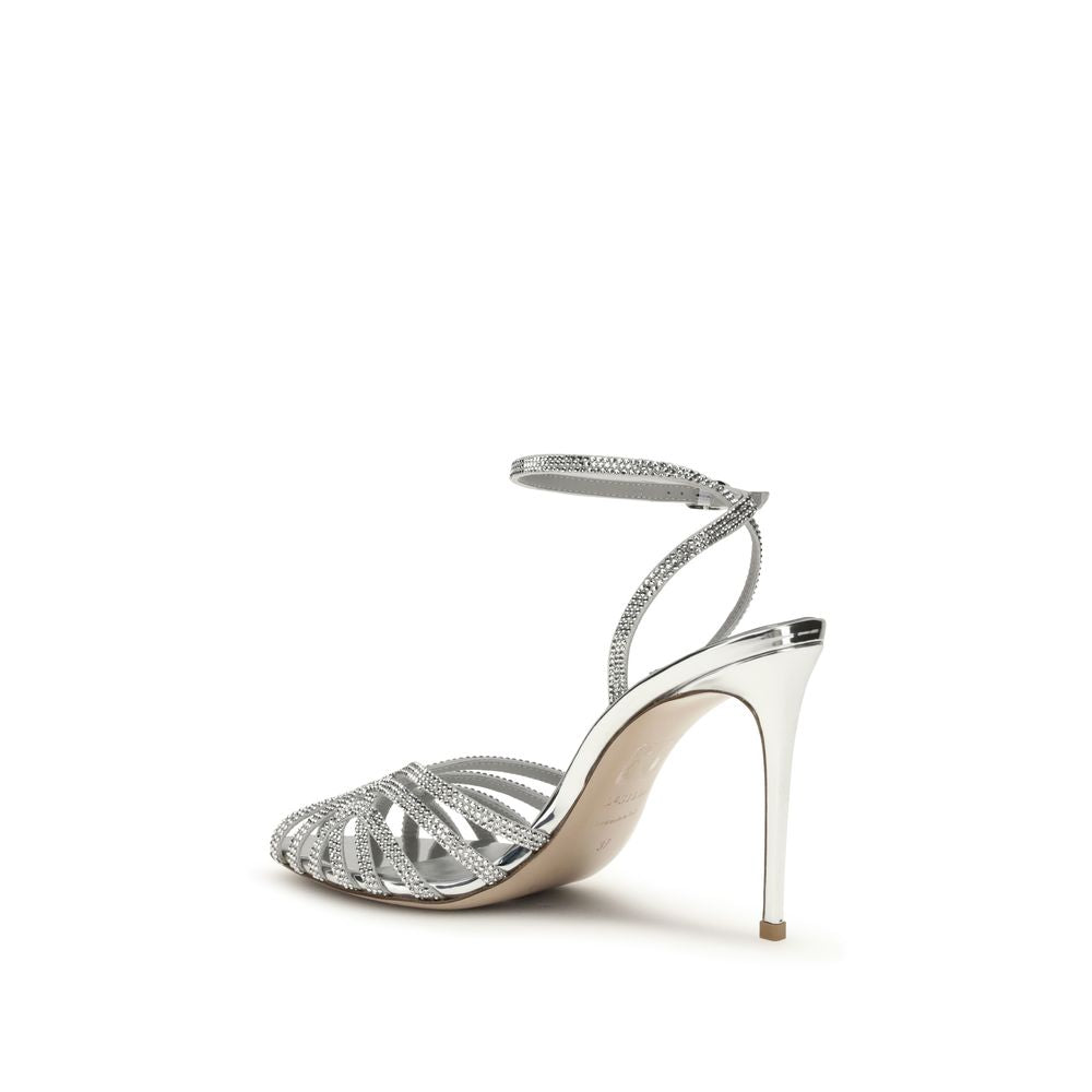 LE SILLA Silver Stiletto Heels for Women detail view