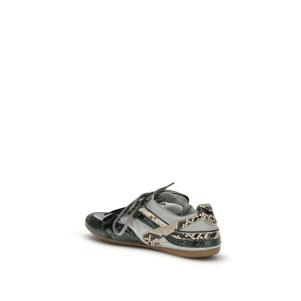 Miu Miu Grey Athletic Sneakers for Women detail view