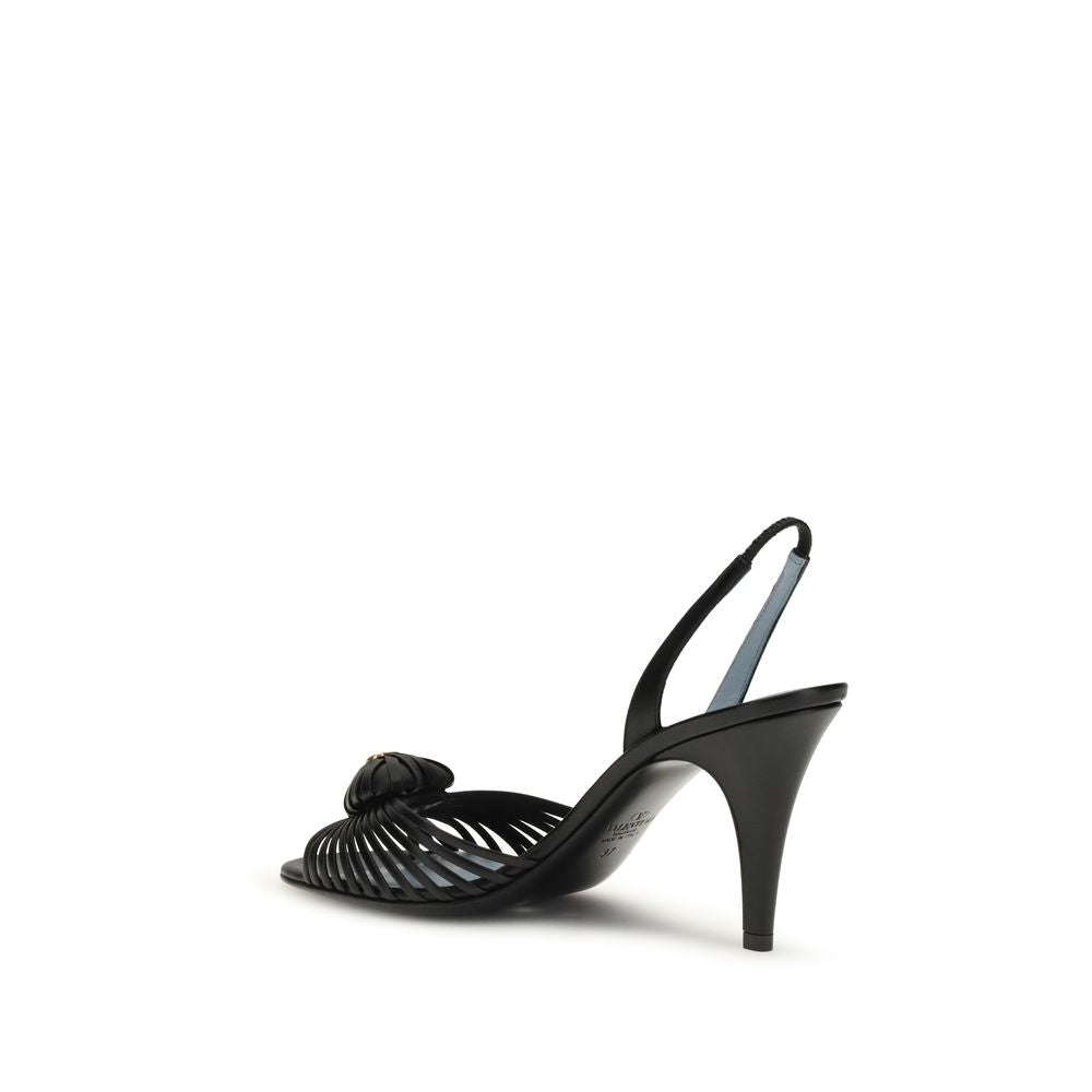 Valentino Garavani Black Stiletto Heels for Women detail view