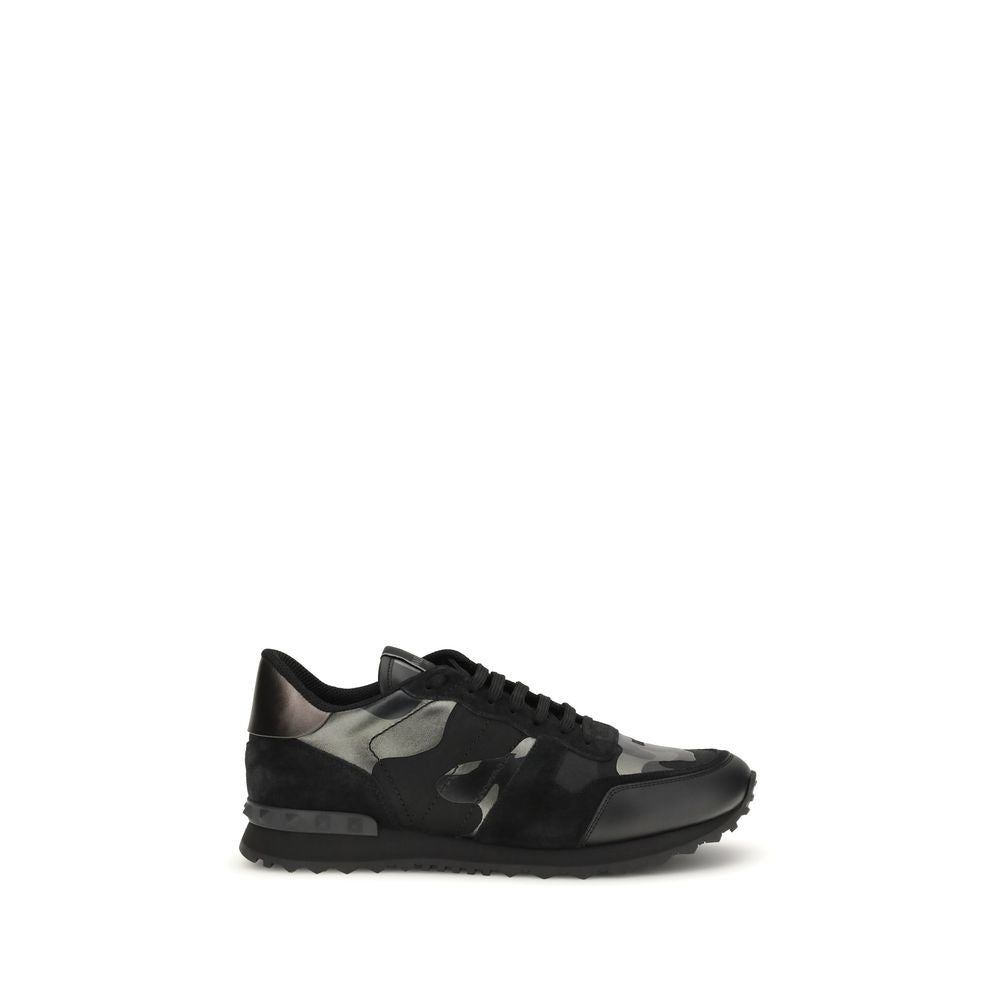 Valentino Garavani Black Athletic Sneakers for Men
