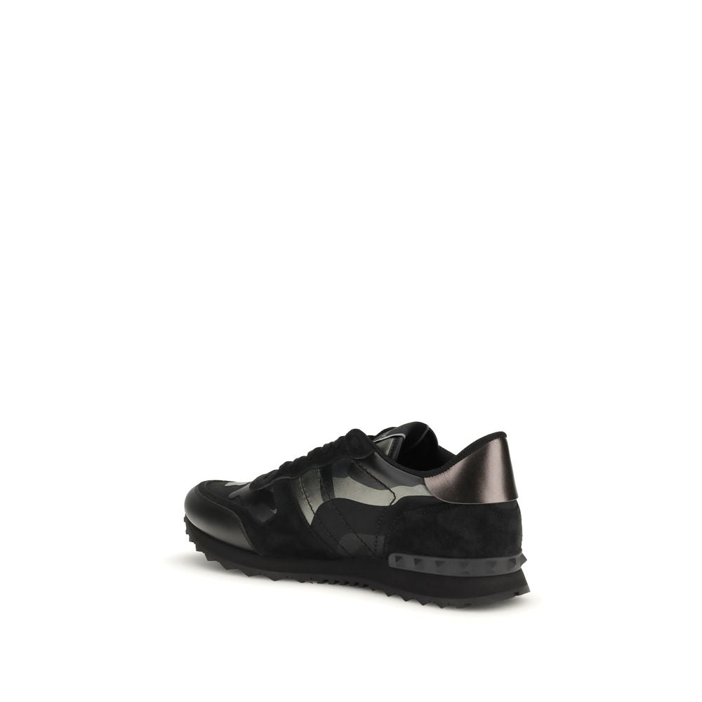 Valentino Garavani Black Athletic Sneakers for Men detail view