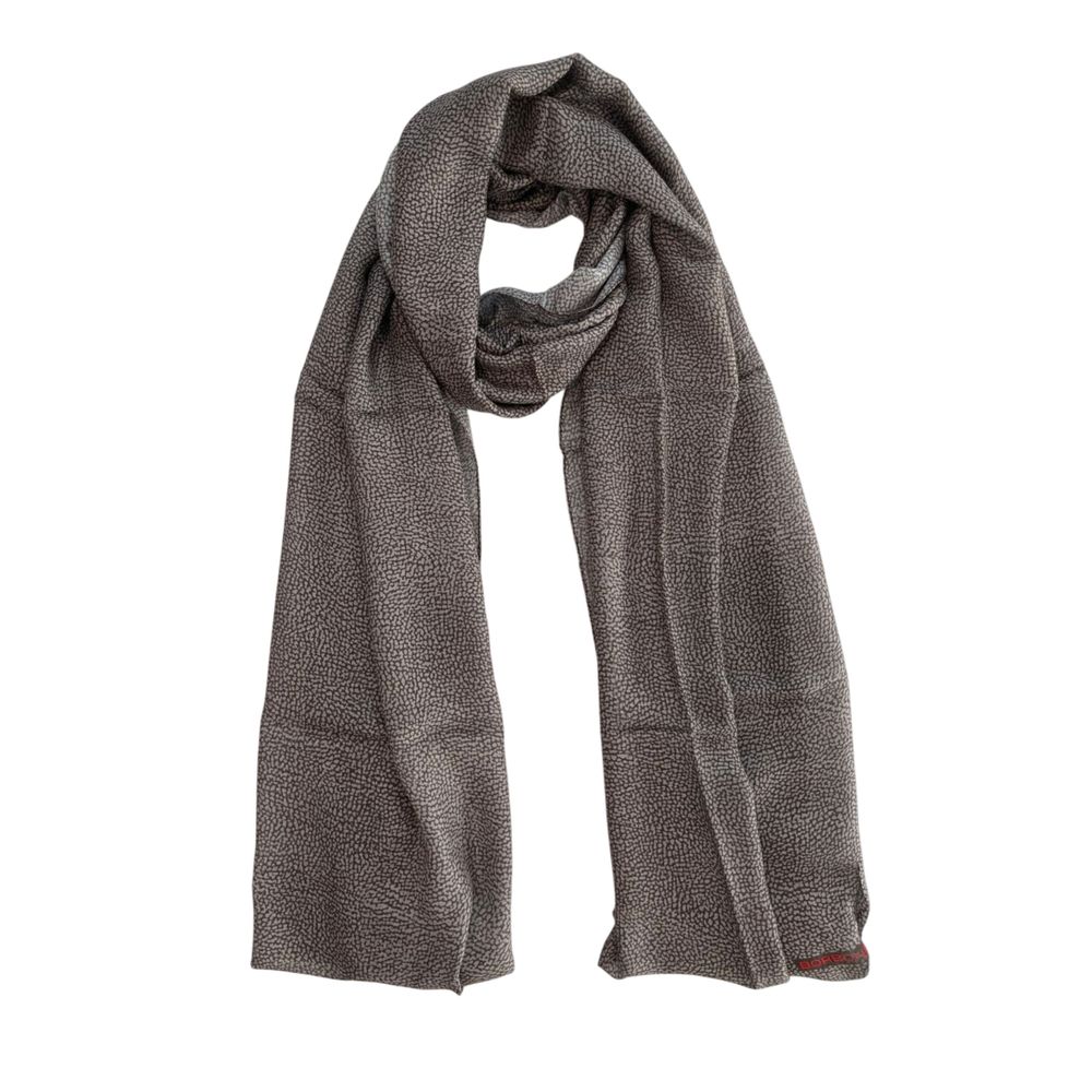 Borbonese Grey Modal Women Scarf