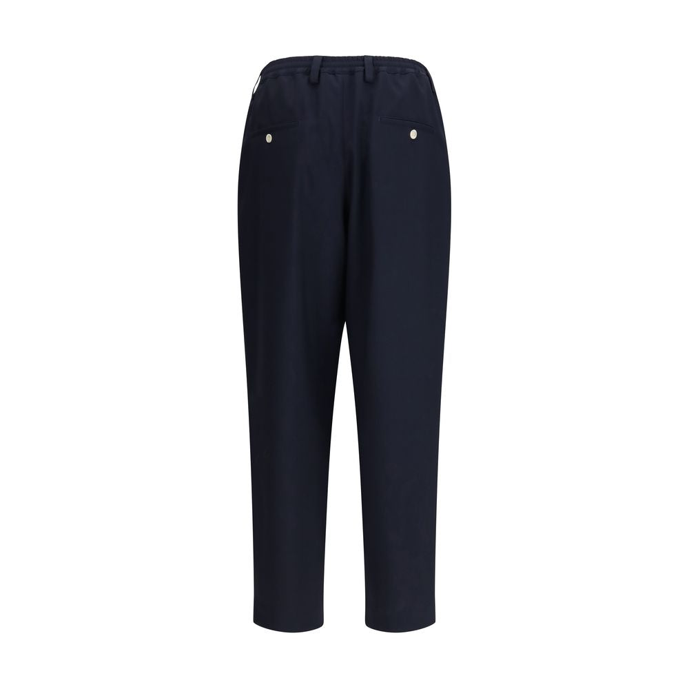 Marni Blue Merino Wool Casual Pants