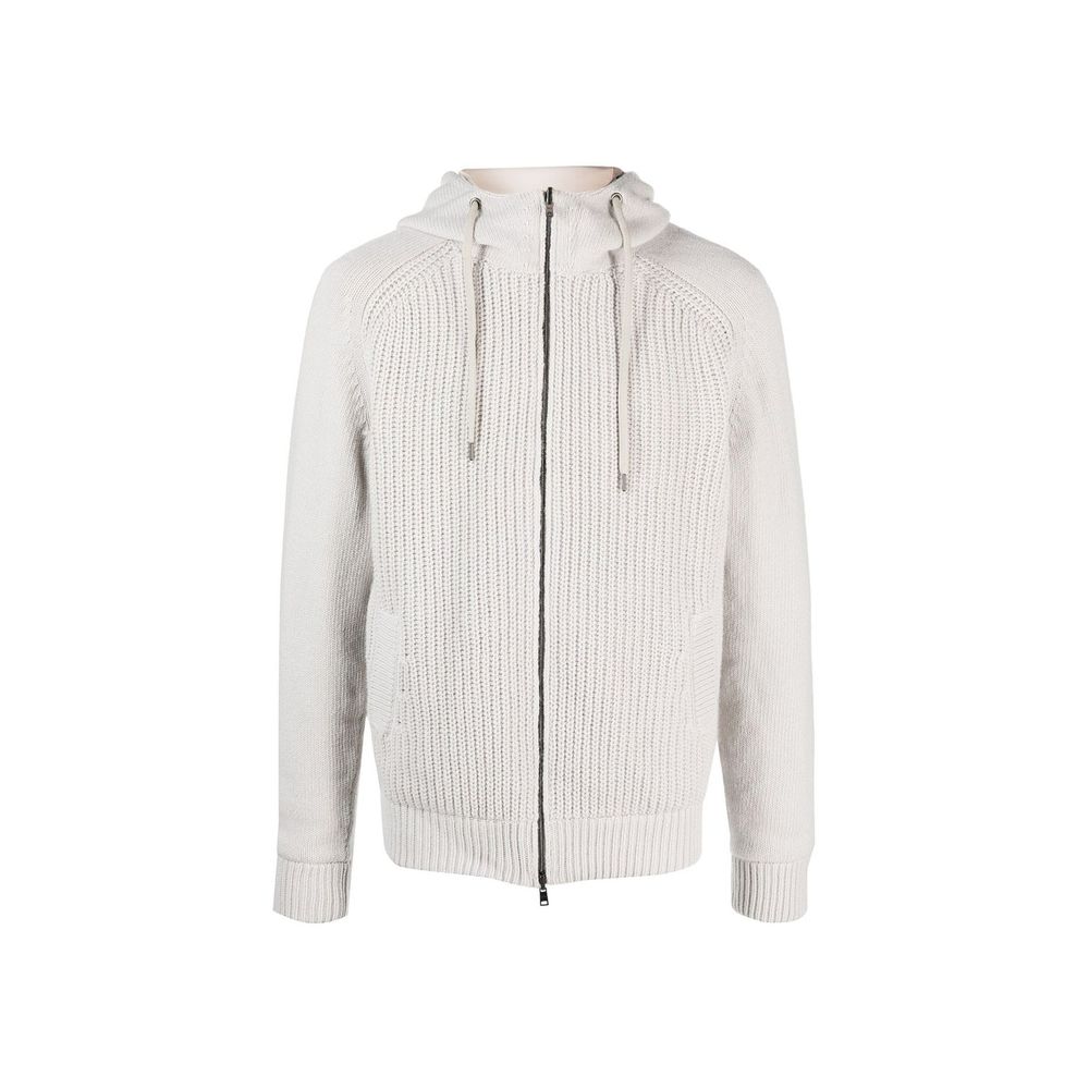 Blouson aviateur en laine grise Herno