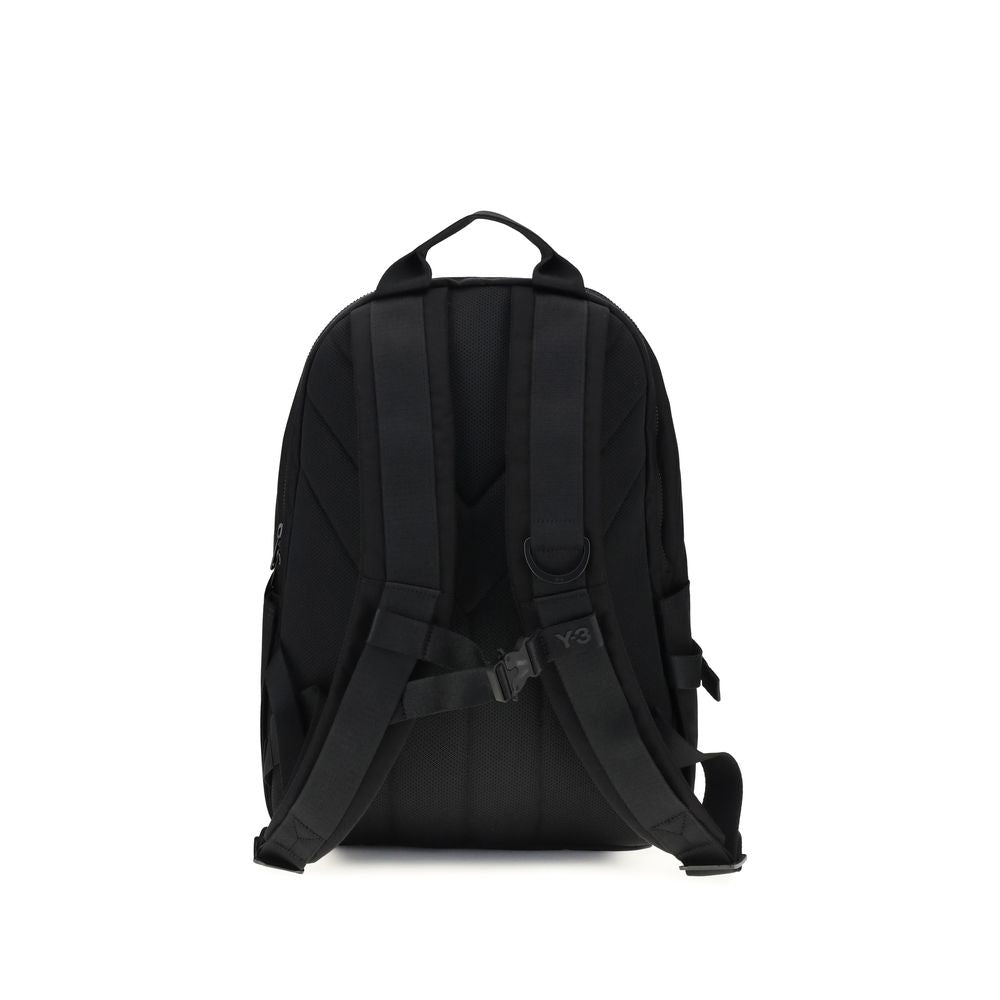 Y-3 Black Polyester Backpack