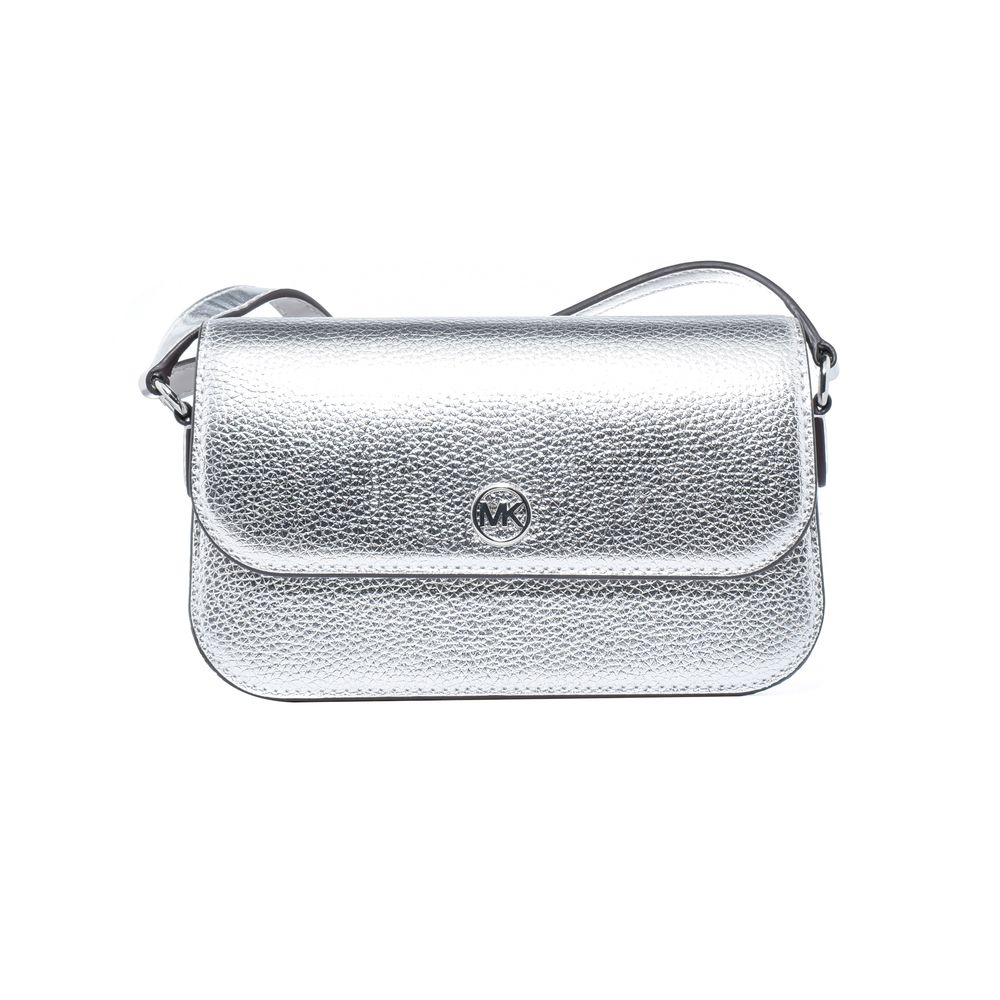 Sac à bandoulière en cuir gris Michael Kors
