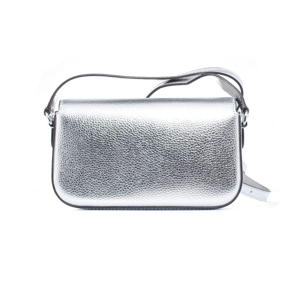 Sac à bandoulière en cuir gris Michael Kors