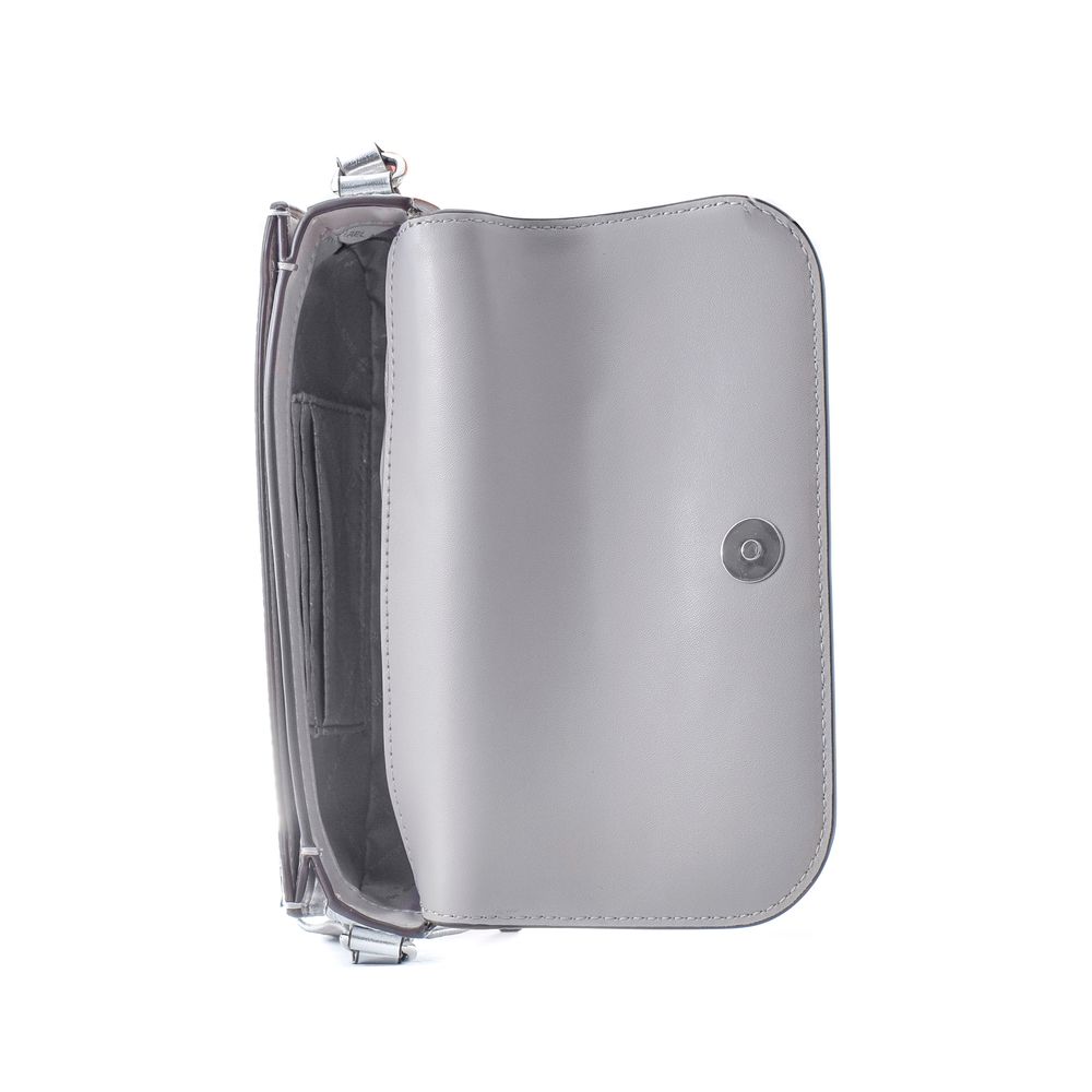 Sac à bandoulière en cuir gris Michael Kors