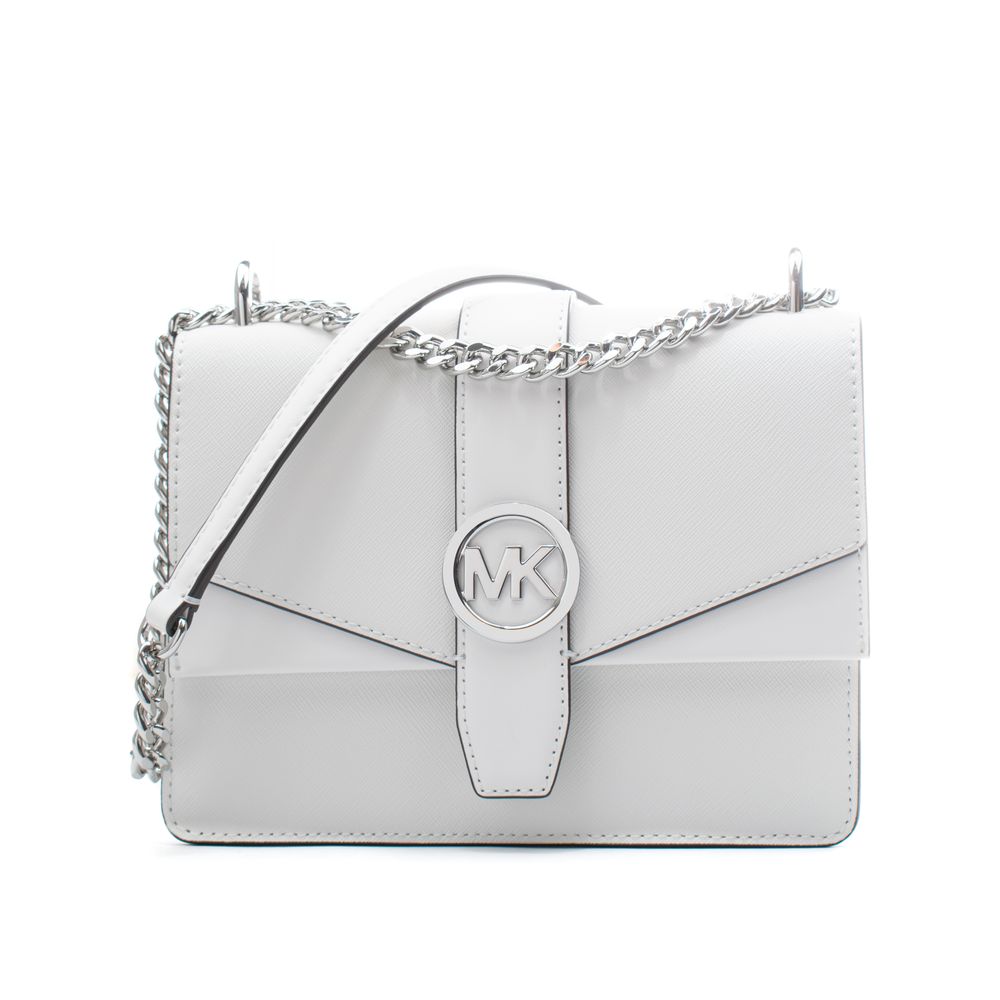 Sac à bandoulière en cuir blanc Michael Kors