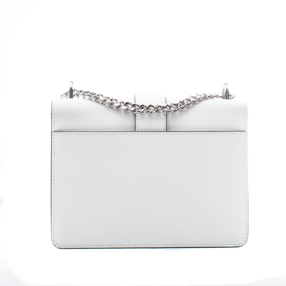 Sac à bandoulière en cuir blanc Michael Kors