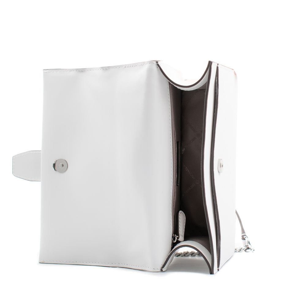 Sac à bandoulière en cuir blanc Michael Kors