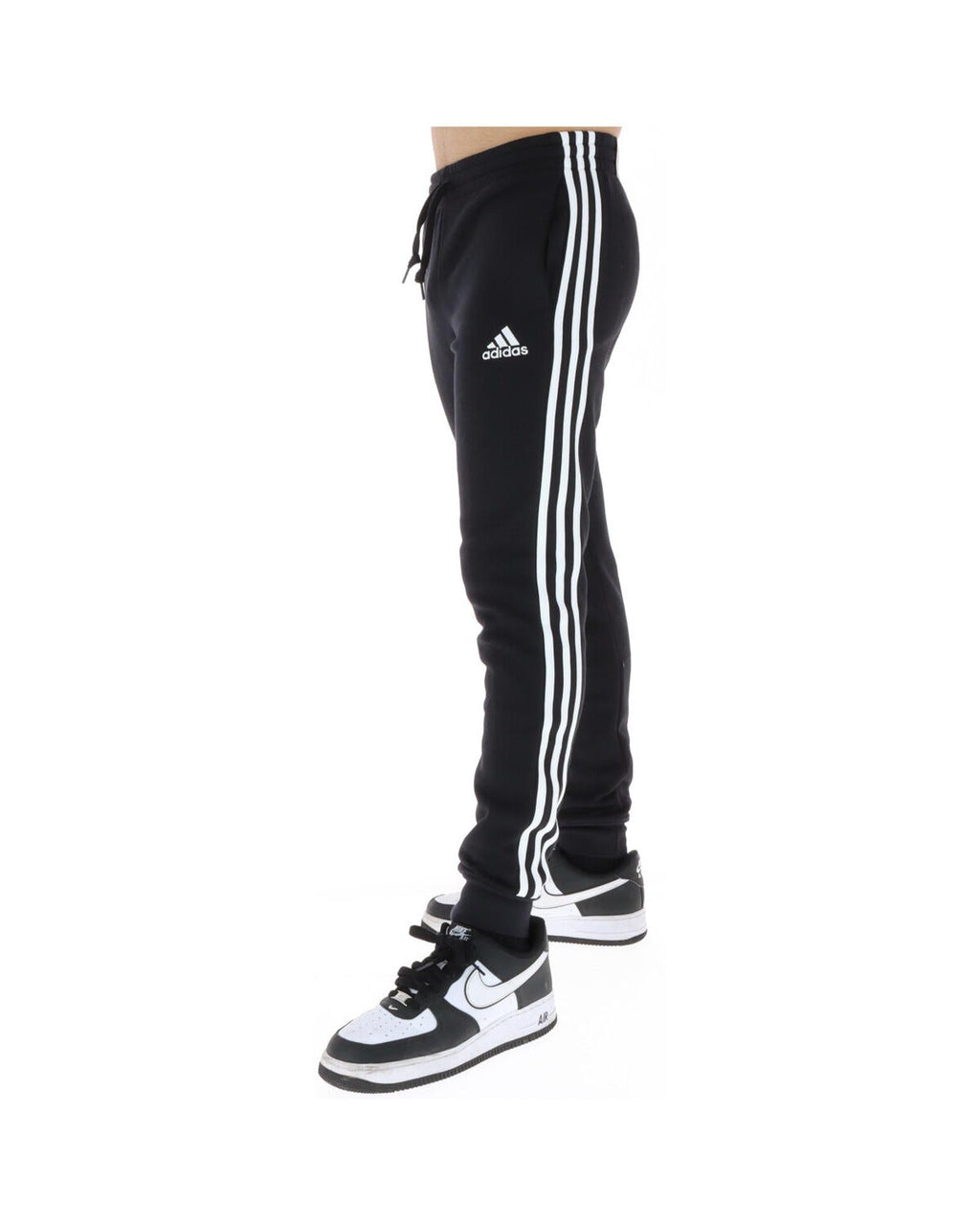 Adidas Black Cotton Joggers (Workout Pants)