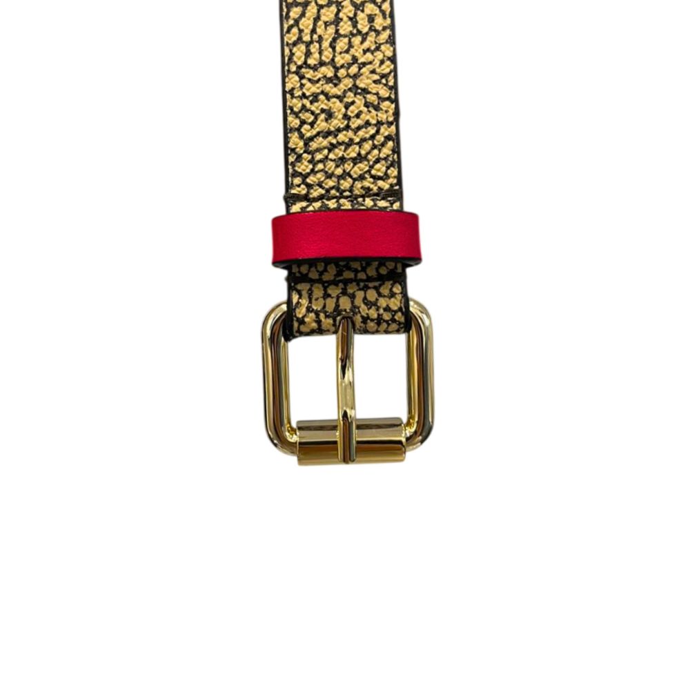 Borbonese Beige Polyvinyl Women Belt