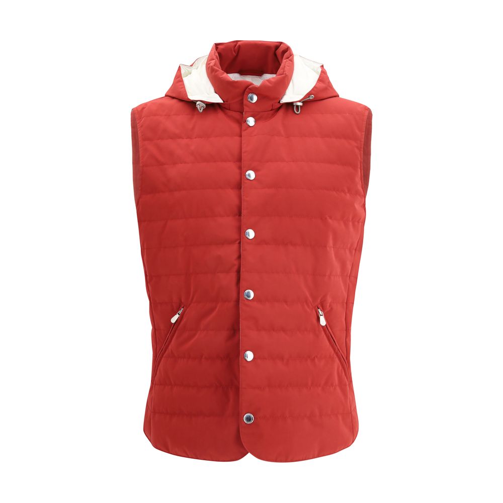 Brunello Cucinelli Multicolor Sleeveless Jacket for Men