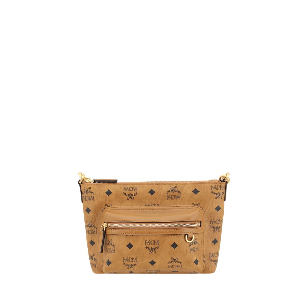 MCM Brown Polyethylene Shoulder Bag
