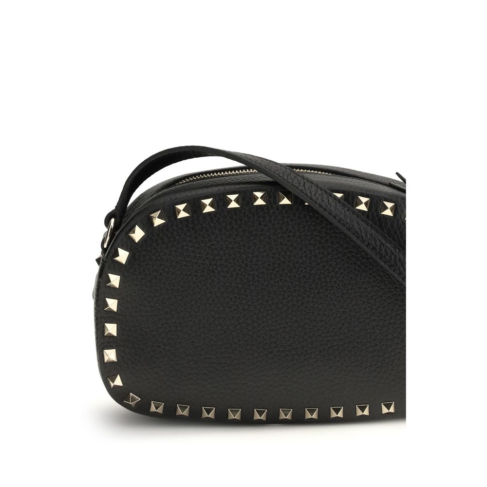 Valentino Garavani Black Shoulder Bag for Women side view
