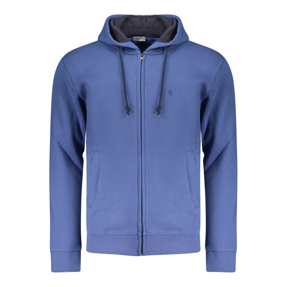 Sweat-shirt à capuche pour homme en coton Moving Blue de Coveri