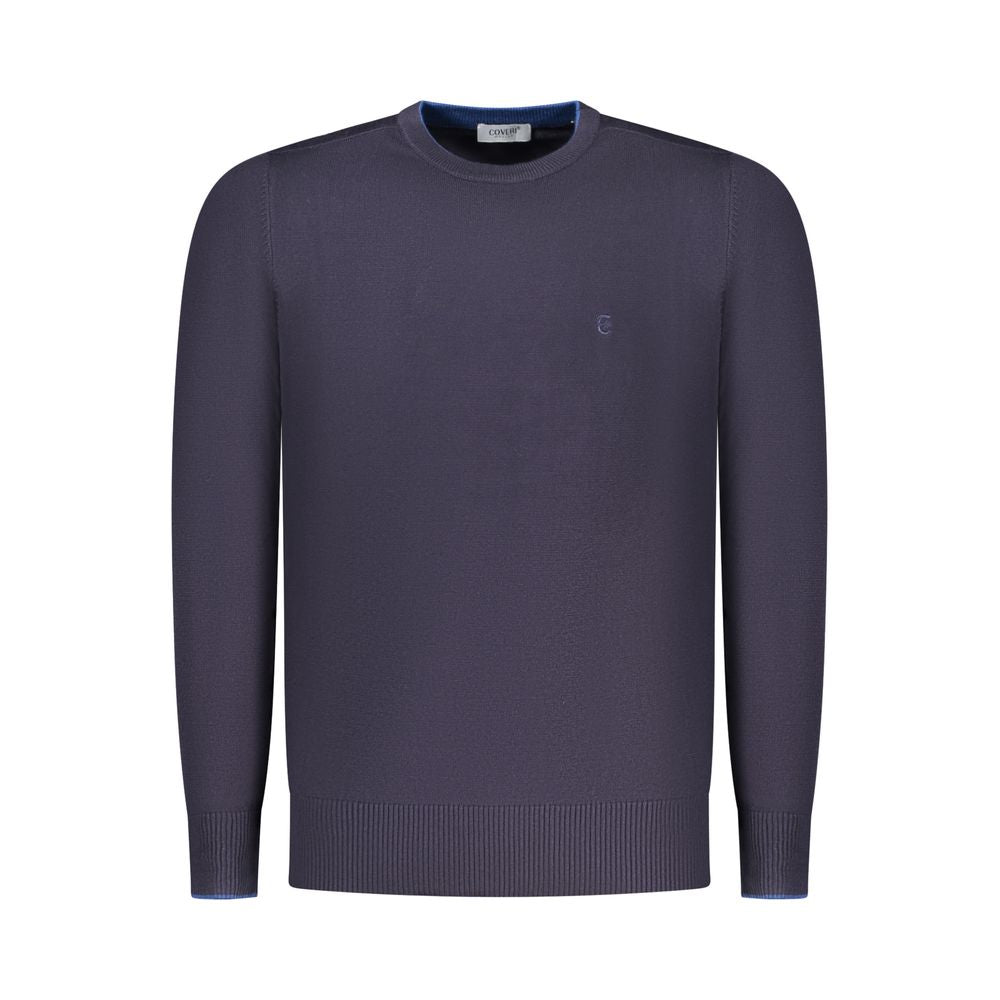 Coveri Moving Blu Viscose Homme Pull