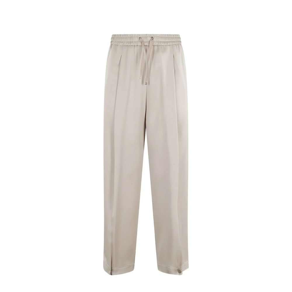 Herno Beige Acetate Casual Pants