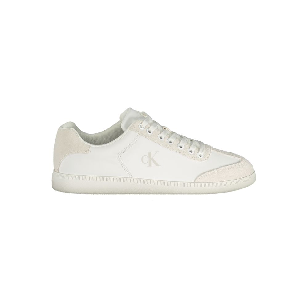 Baskets blanches en polyester Calvin Klein pour homme