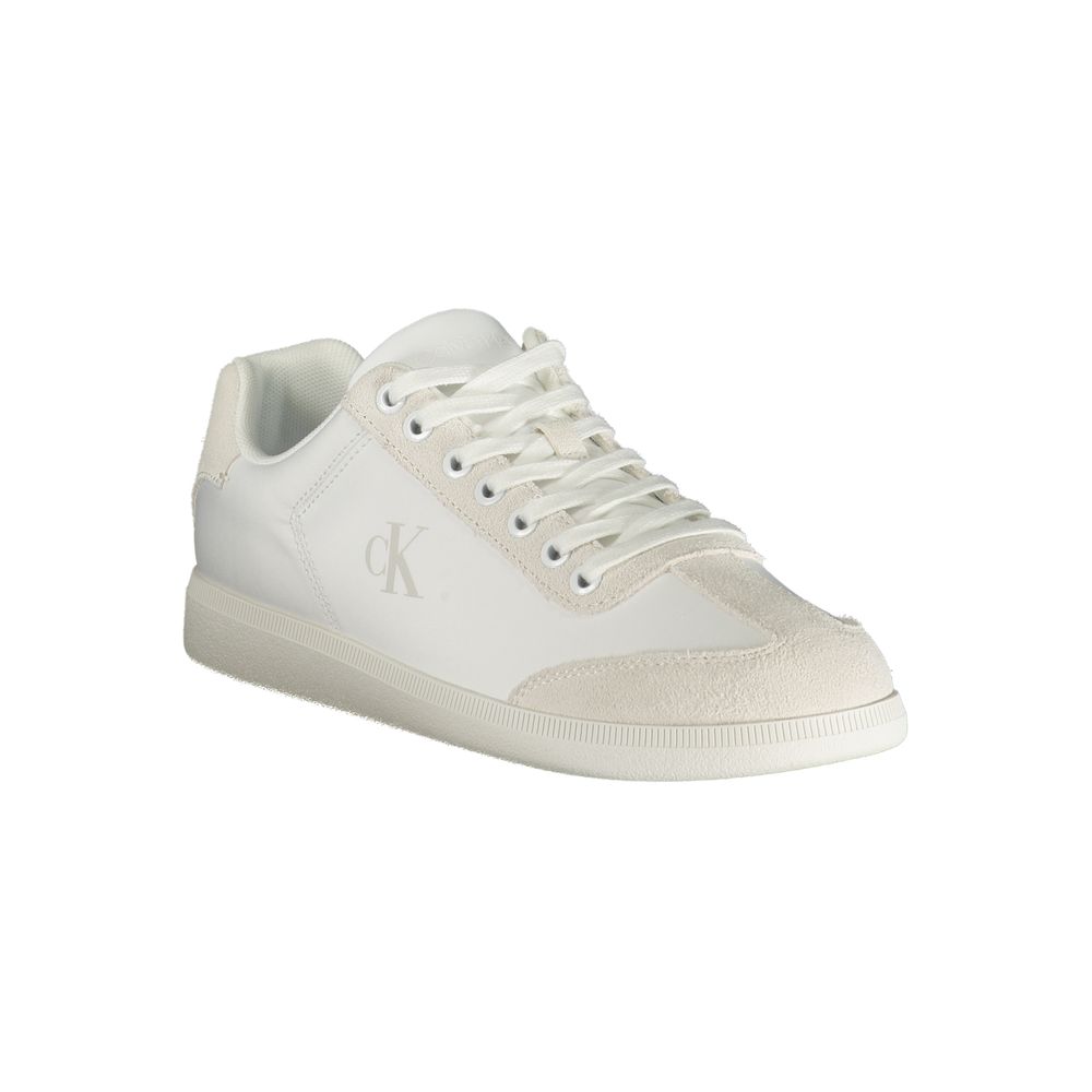 Baskets blanches en polyester Calvin Klein pour homme