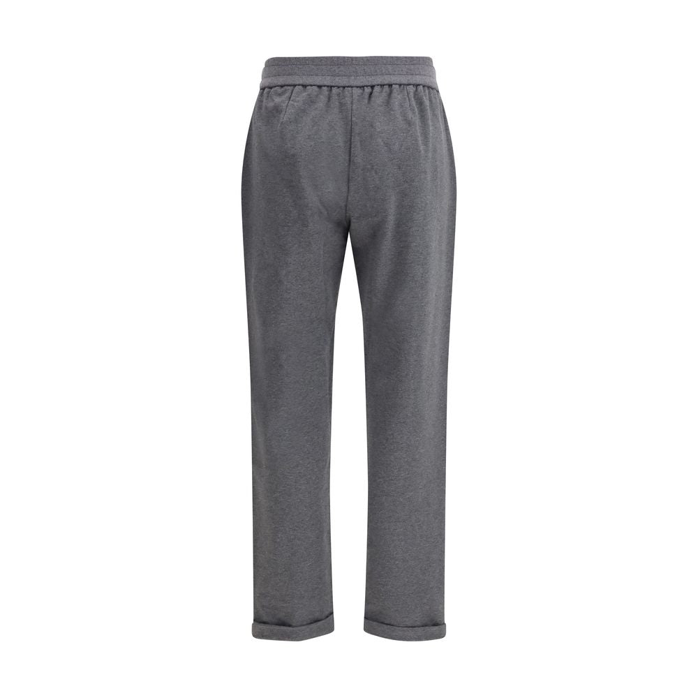 Pantalon de sport Brunello Cucinelli en coton gris