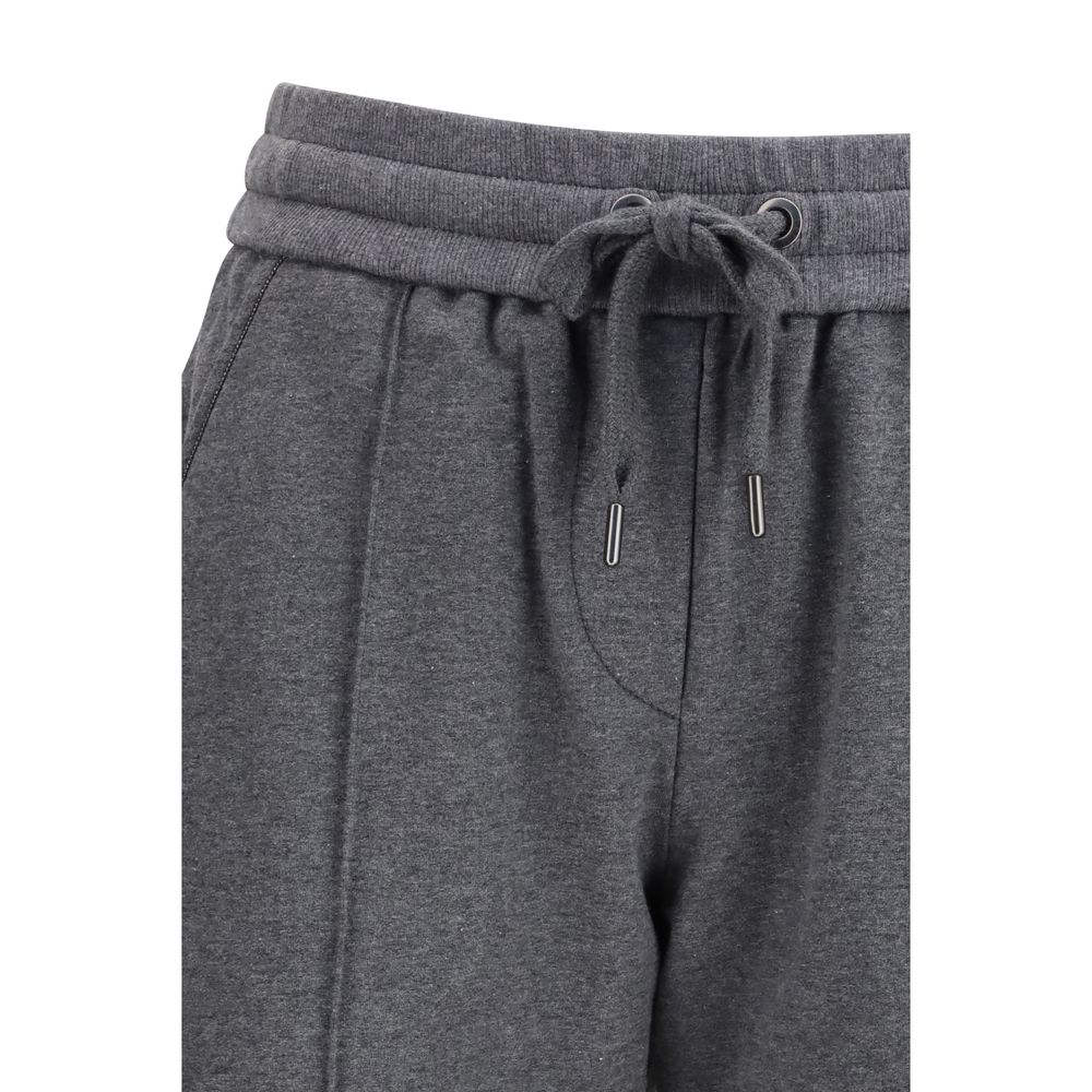 Pantalon de sport Brunello Cucinelli en coton gris