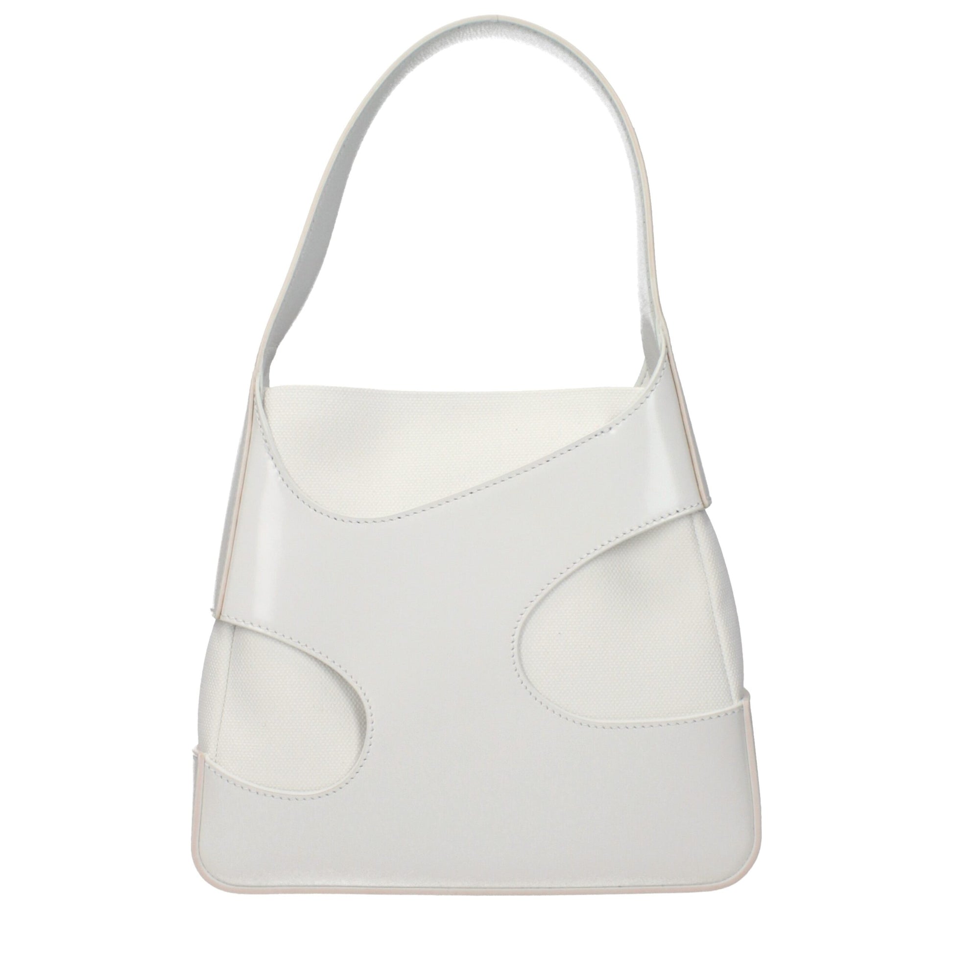 Salvatore Ferragamo White Fabric Handbag