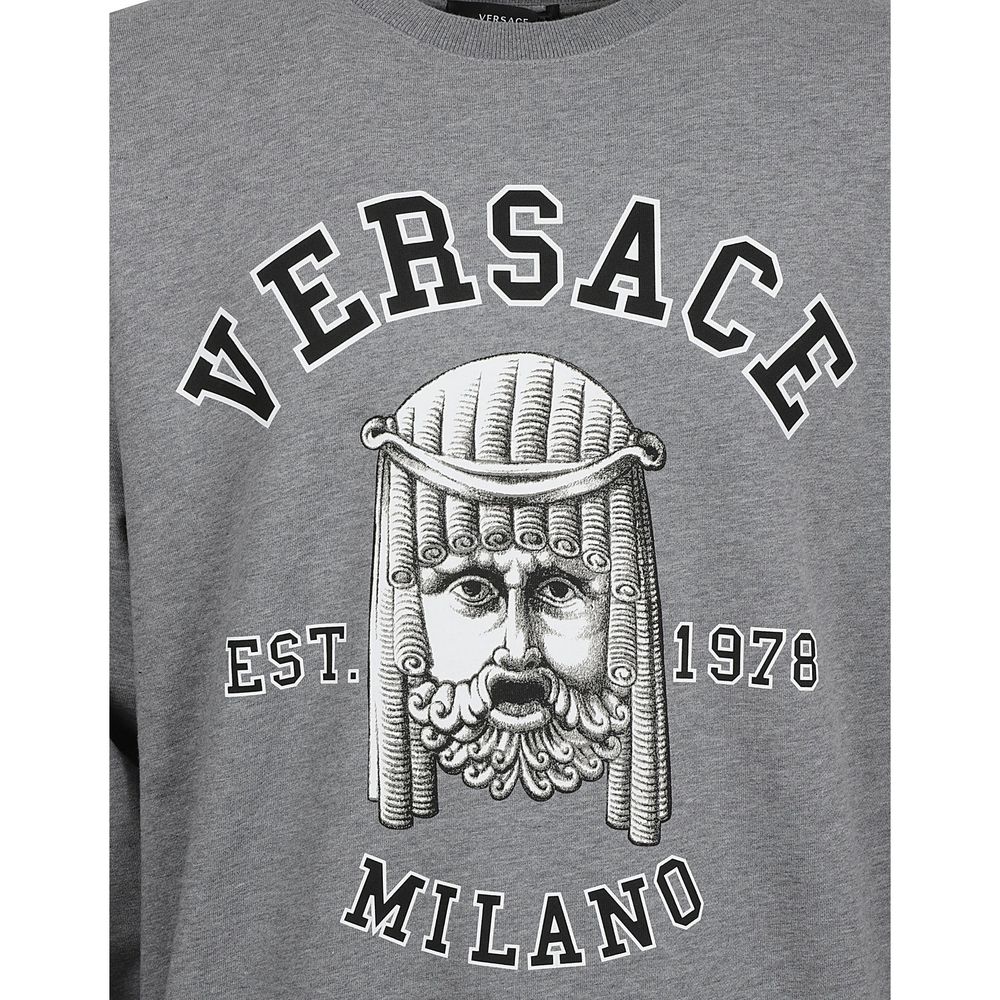 Versace Gray Cotton Sweatshirt