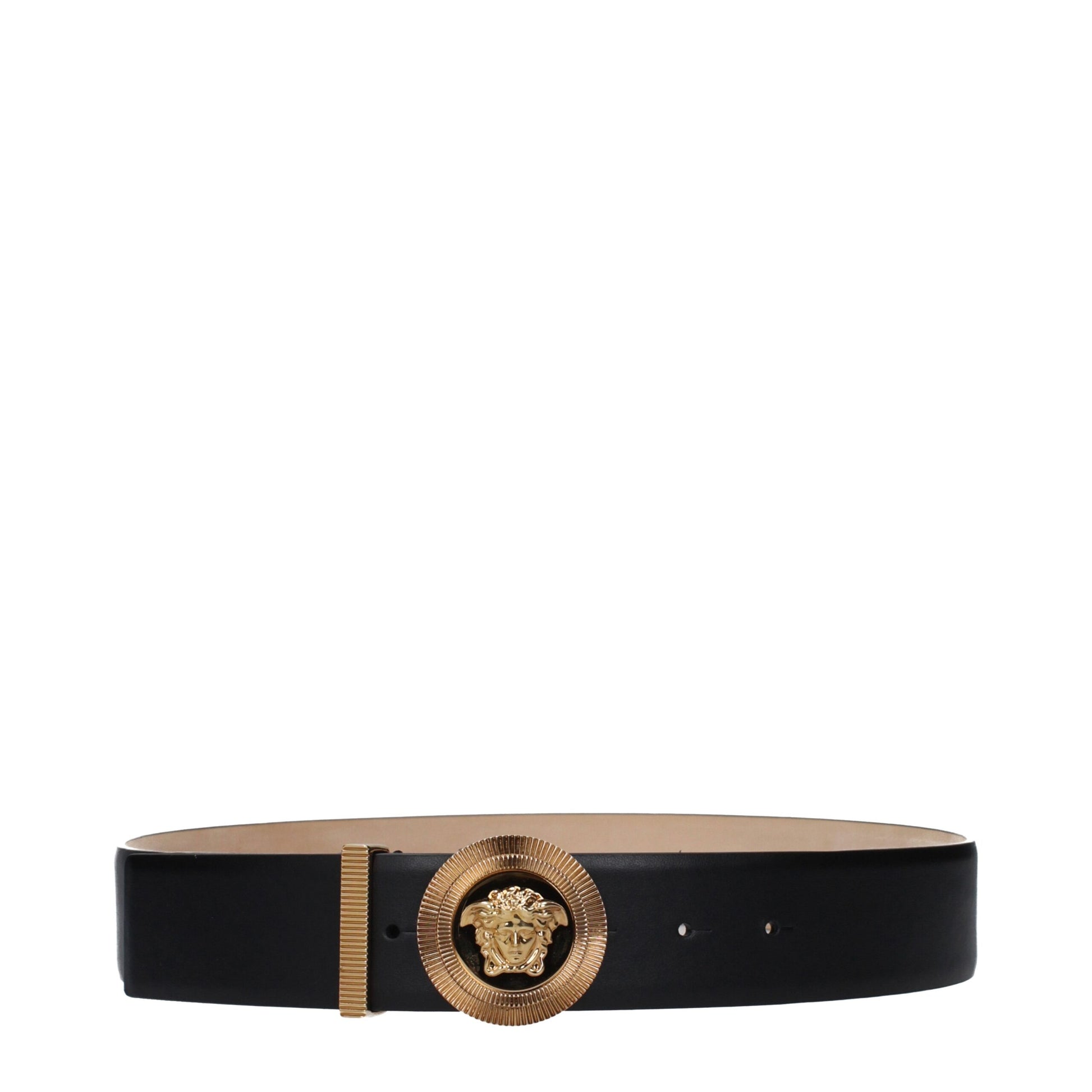 Versace Jeans Black Leather Regular Belt