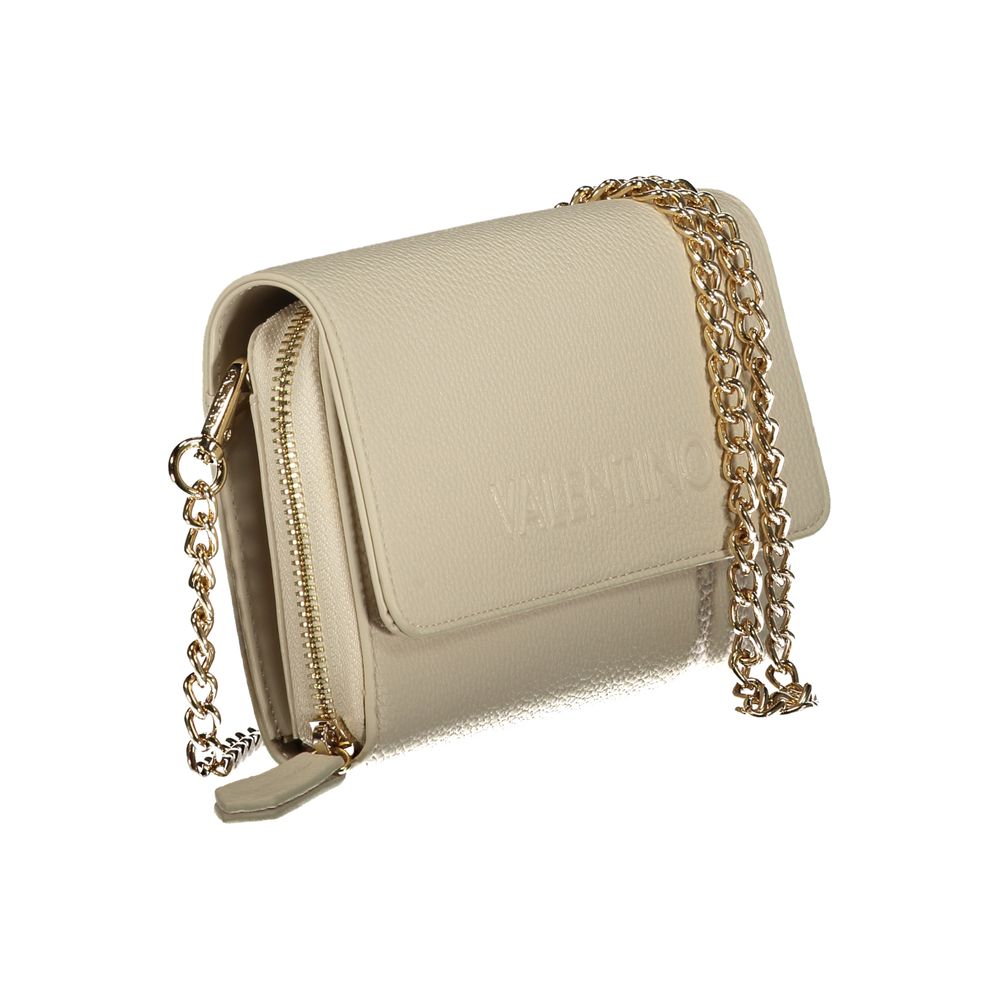 Portefeuille femme Valentino beige en polyuréthane
