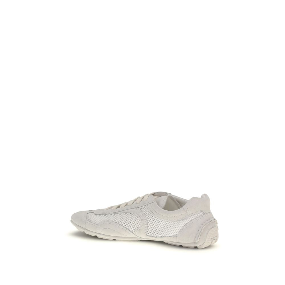 Prada White Low Top Sneakers for Women detail view