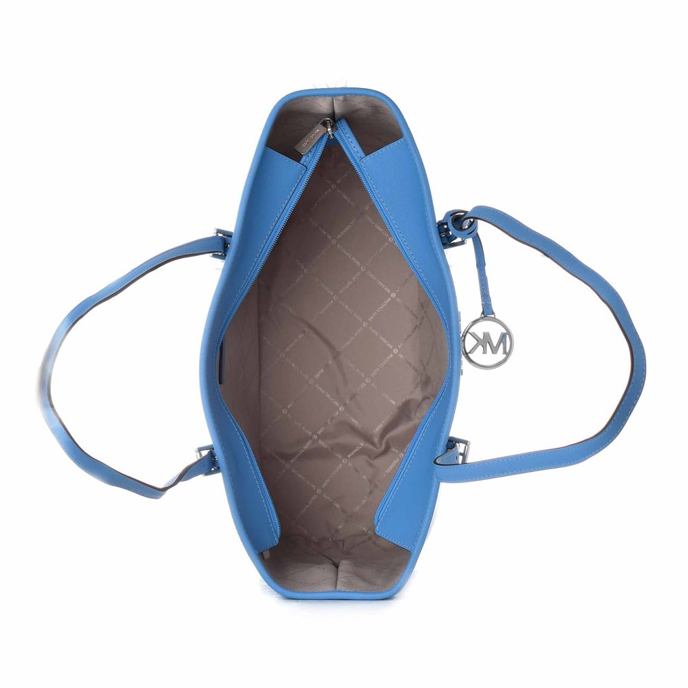 Michael Kors Blue Canvas Tote Bag